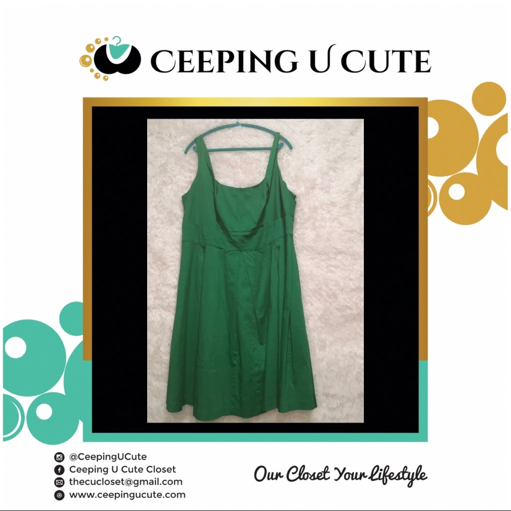 Green Calvin Klein Plus-Size Dress